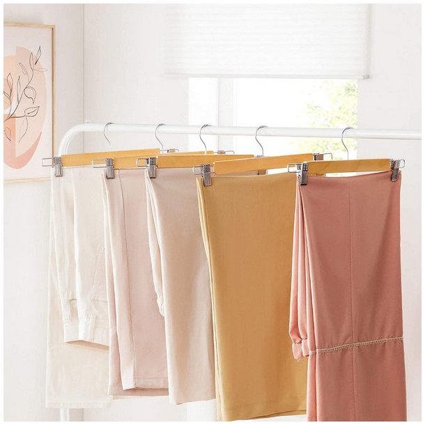 Bukseb�jler i tr� - justerbare 8-pak bukseklemme b�jler - 34 cm