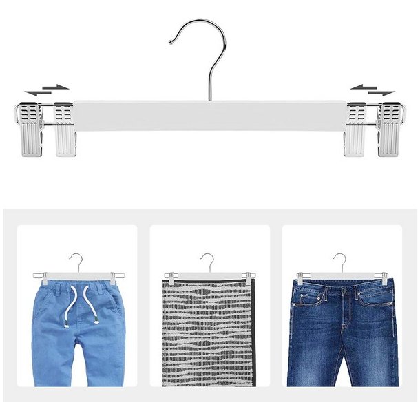 Bukseb�jler i tr� - justerbare 8-pak bukseklemme b�jler - 34 cm