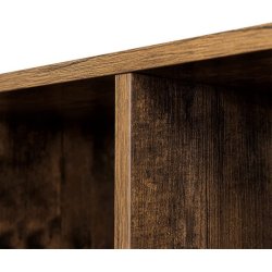 Bogreol - rumdeler i industrielt design - rustik brun 65,5x30x97,5