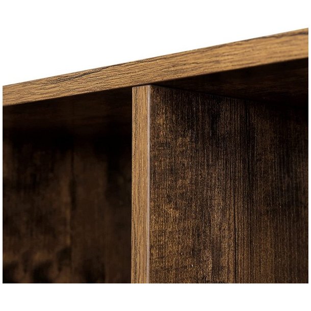 Bogreol - rumdeler i industrielt design - rustik brun 65,5x30x97,5