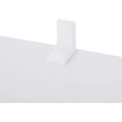 Rumdeler - fritst�ende bogreol i tr� - hvid 97,5 x 29 x 97,5