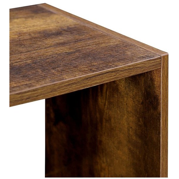 Reol - rumdeler - fritst�ende bogreol - rustik brun 100 x 97,5