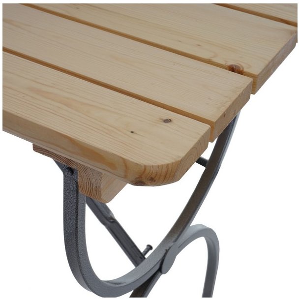 Bord- og bnkest - 2 havebnke og 1 havebord - sammenklappeligt foldbart