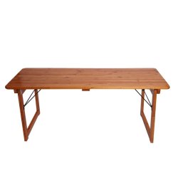 Bnkest 180 cm - 1 havebord og 2 havebnke - sammenklappelige foldbare