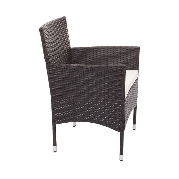 Polyrattan havem�bels�t - brunt polyrattan lounge havem�bler - brun 2-1-1