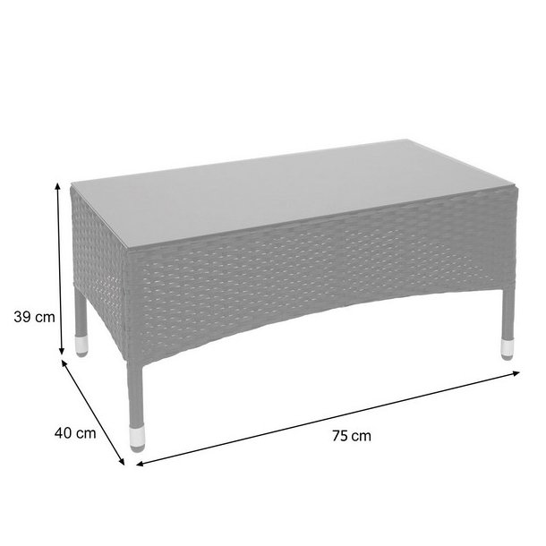 Polyrattan havem�bels�t - brunt polyrattan lounge havem�bler - brun 2-1-1