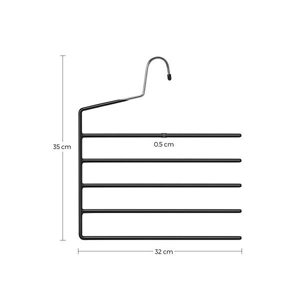 Bukseb�jler - sampak p� 4 stk skridsikre b�jler til 5 bukser - sort