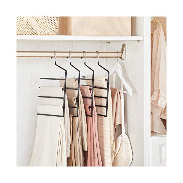 Bukseb�jler - sampak p� 4 stk skridsikre b�jler til 5 bukser - sort