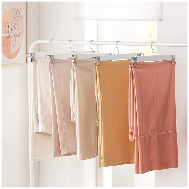 Bukseb�jler i tr� - justerbare 8-pak bukseklemme b�jler - 34 cm