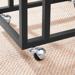 Sidebord i industrielt design til sofa eller seng - rustik brun