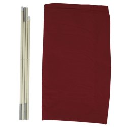 Overtrk til parasol 5 meter - vandtt bordeaux rd cover til haveparasol