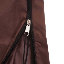 Overtrk til parasol 4 meter - vandtt brun cover til haveparasol