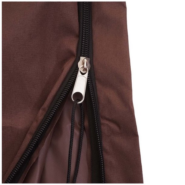 Overtrk til parasol 4 meter - vandtt brun cover til haveparasol