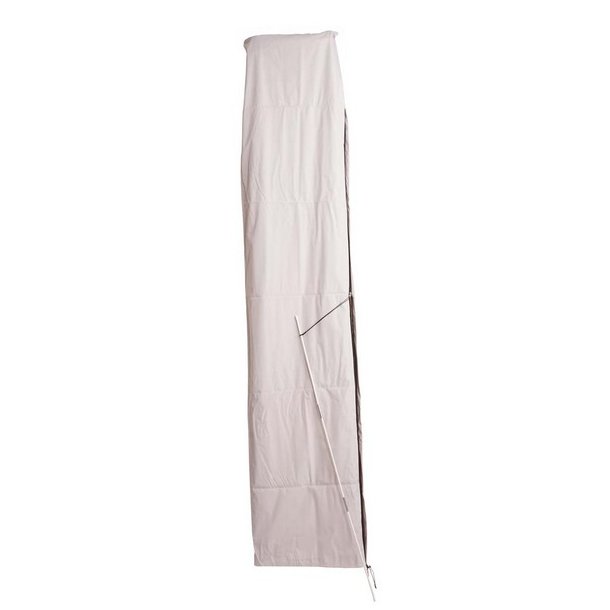 Overtrk til parasol 4 meter - vandtt creme gr cover til haveparasol
