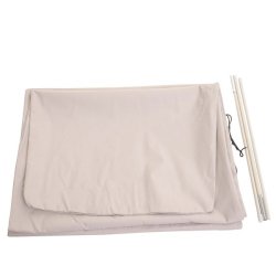 Overtrk til parasol 4 meter - vandtt creme gr cover til haveparasol