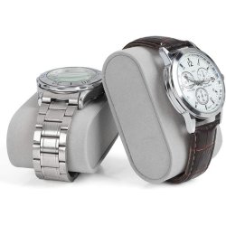 Urboks i kunstl�der - display�ske til 12 ure - sort urkasse