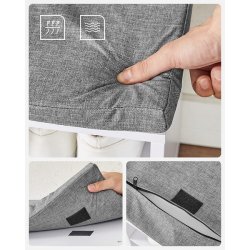 Skob�nk - siddeb�nk med skohylder - entreb�nk med skorum - hvid