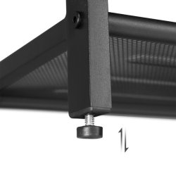 Skob�nk med 2 hylder - siddeb�nk med skohylder - rustik brun