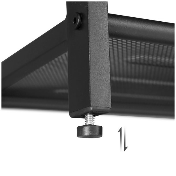 Skob�nk med 2 hylder - siddeb�nk med skohylder - rustik brun