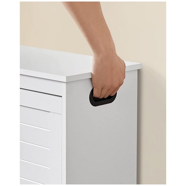 Skob�nk - siddeb�nk med skohylder - skoskab med b�nk - hvid