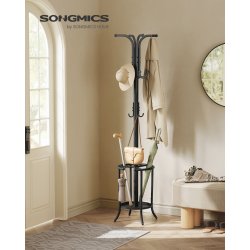 Stumtjener - frakke stativ i metal - sort 40 x 40 x 175 cm