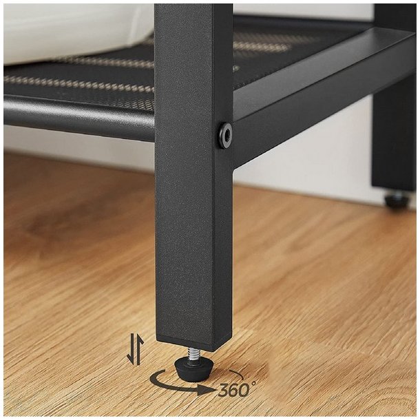 Skoreol med hylder til sko - reol med skohylder - rustik brun