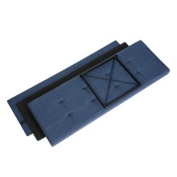 B�nk med kiste - siddeb�nk med opbevaring 110 x 38 x 38 - marinebl�