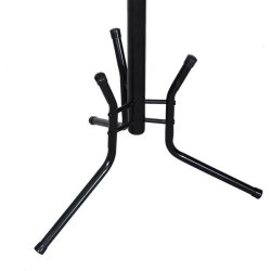 Stumtjener i sort metal - frakke stativ til entre - H 176