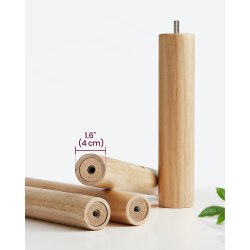 Stumtjener i brun tr� - frakke stativ til entre - 30x30x175