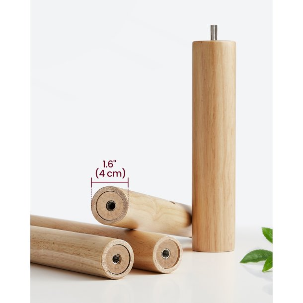 Stumtjener i brun tr� - frakke stativ til entre - 30x30x175