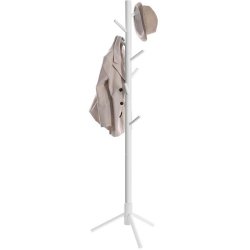 Stumtjener i hvid tr� - frakke stativ til entre - 47x47x175
