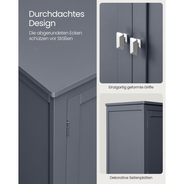 Badevrelsesskab med 2 skabe - opbevaringsskab gr 110x60x30