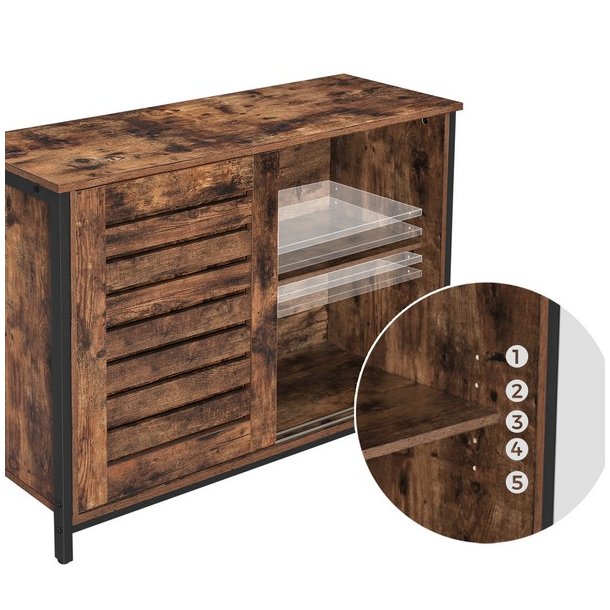 Sk�nk - opbevaringsskab - rustik brun sk�nk 100 x 35 x 70