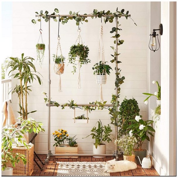 T�jstativ med 2 t�jst�nger - justerbar gr� b�jlestang p� hjul