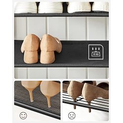 Garderobestativ med knager�kker og 2 skohylder - rustik brun