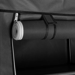 Kl�deskab med stofsider - sort garderobeskab og t�jskab - 174 cm