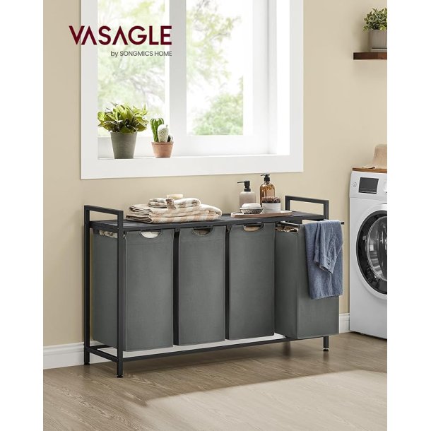 Vasket�jskurve med 4 rum - 4 vasket�jsposer - gr�