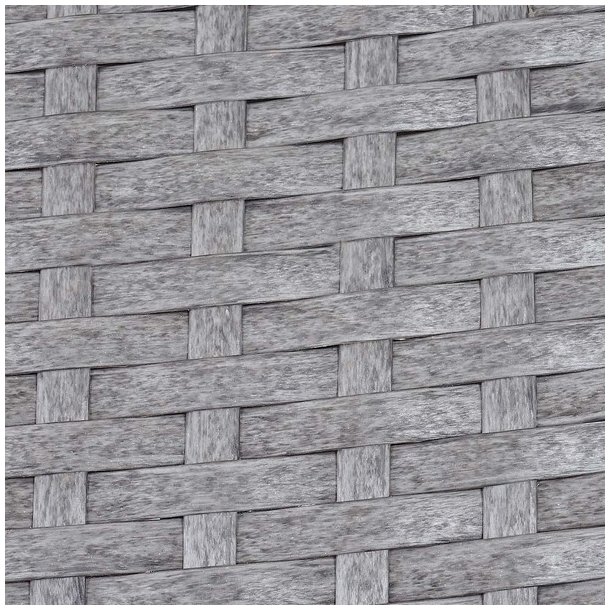 Havebnk - gr polyrattan havebnk med antracit hynde