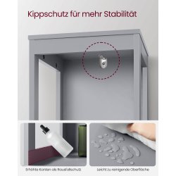 Badevrelsesreol - gr reol til badevrelse 141,5 x 30 x 30 cm