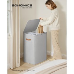 Vasket�jskurv med 2 rum - 2 vasket�jsposer - 170 liter - gr�