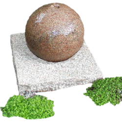 Havefontne/vandfontne "Kugle p base" - udendrs vandsten