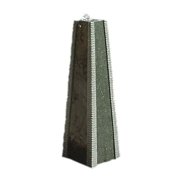 Vandkunst/havefontne "Obelisk - 60" - udendrs granit springvand.