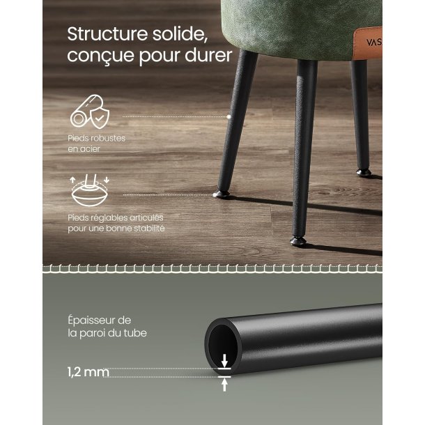 Puf med opbevaring - rund skammel - fodskammel - gr�n s�de �32