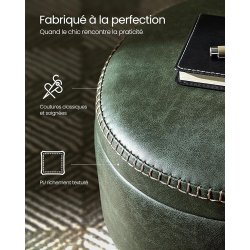 Sidebord med opbevaring - rundt sengebord - gr�n s�de �32