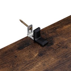 Reol - bogreol i industrielt design - rustik brun 190 x 24 x 70