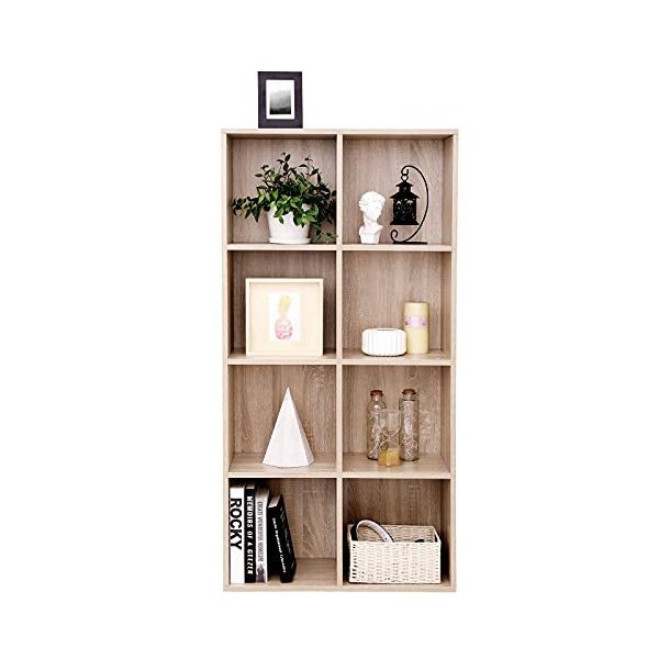 Bogreol - gulvreol og stuereol - brun rumdeler 65,5x30x129,5