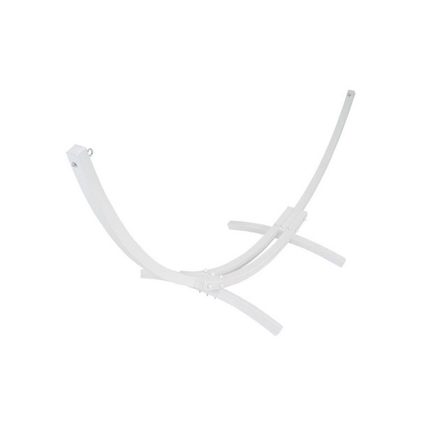 Hngekje med creme stof og stativ - hngekjestativ i hvid tr