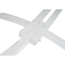 Hngekje med creme stof og stativ - hngekjestativ i hvid tr