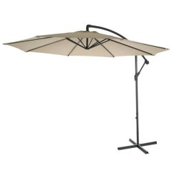 H�ngeparasol �3 meter - �300 cm creme vipbar parasol med krydsfod