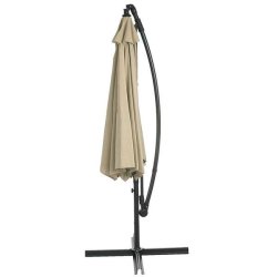 H�ngeparasol �3 meter - �300 cm creme vipbar parasol med krydsfod